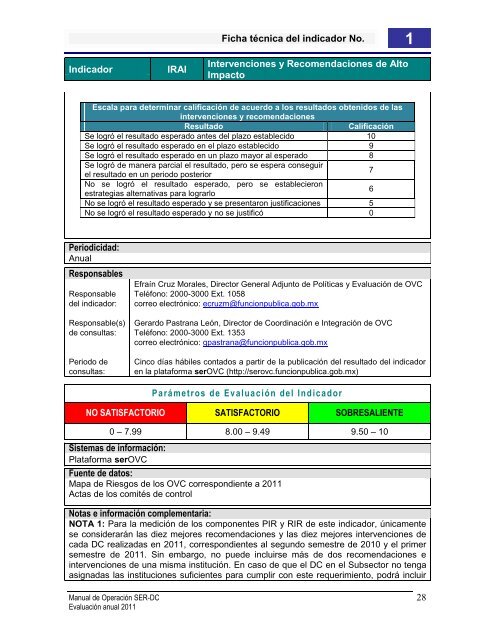 Manual de OperaciÃ³n - SFP | CGOVC | serOVC - SecretarÃ­a de la ...