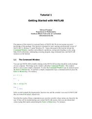 Tutorial 1 Getting Started with MATLAB