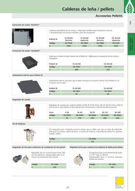 Lista de precios 2013 - Paradigma EnergÃ­as Renovables IbÃ©rica