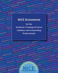 NICE HANDBOOK â Academic training of Career ... - Nice-network.eu
