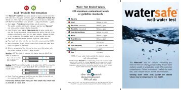 Download Product Instructions - H2OKITS.com Water Test Kits