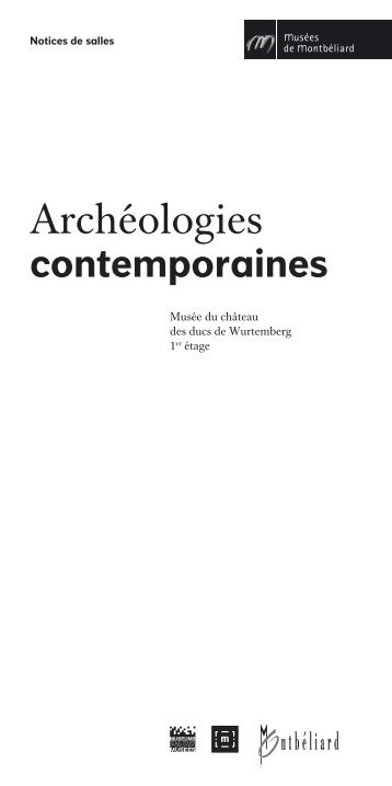 Archéologies contemporaines - Montbéliard