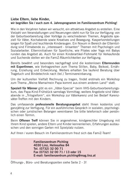 Programmheft Pichling (PDF, 4,6 MB ) - Stadt Linz