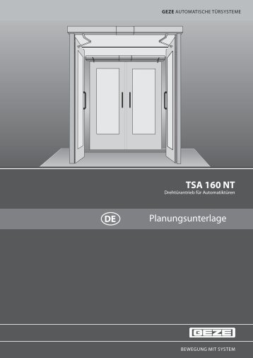 TSA 160 NT Planungsunterlage