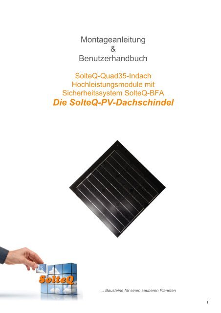 Die SolteQ-PV-Dachschindel