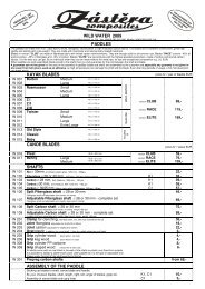 wild water 2009 paddles kayak blades canoe blades shafts ...
