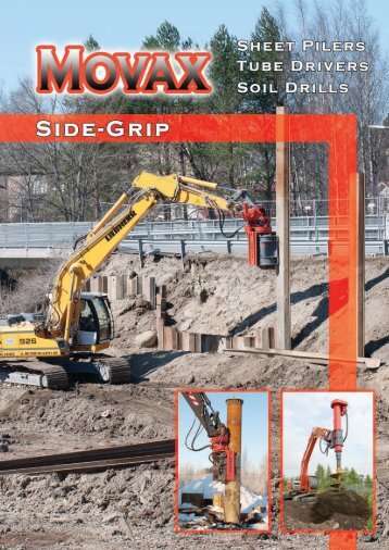 sheet pilers and excavator - Movax