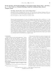 On the Structure and Chemical Bonding of Tri-Tungsten Oxide ...