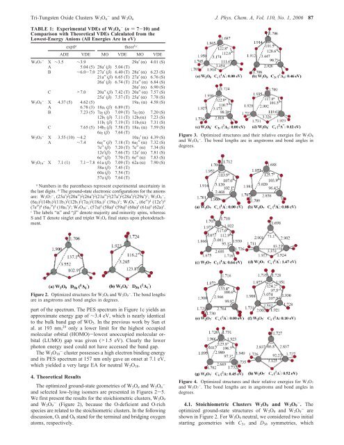 On the Structure and Chemical Bonding of Tri-Tungsten Oxide ...