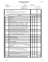 PROJECT MANUAL BID DOCUMENT 95% REVIEW CHECKLIST ...