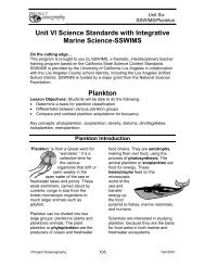 SSWIMS/Plankton - College of Marine Science