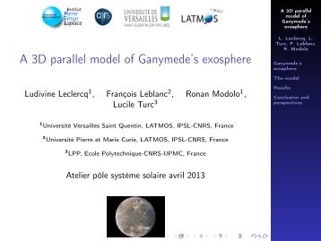 A 3D parallel model of Ganymede's exosphere