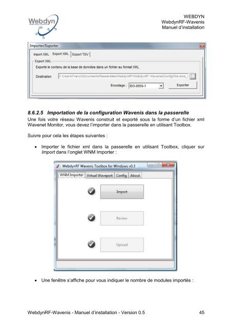 WebdynRF-Wavenis Manuel d'installation