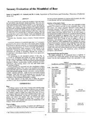 Sensory Evaluation of the Mouthfeel of Beer - Applied Sensory