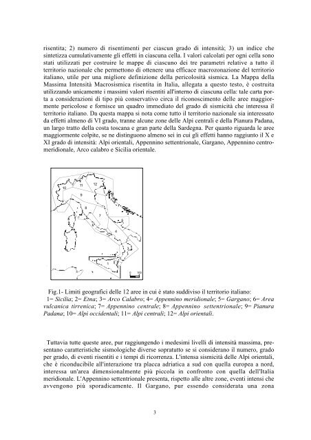 MACROZONAZIONE SISMICA DEL ... - INGV Home Page