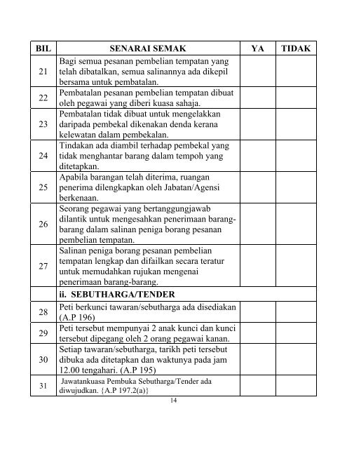 Muat turun Senarai Semak Pengurusan Kewangan