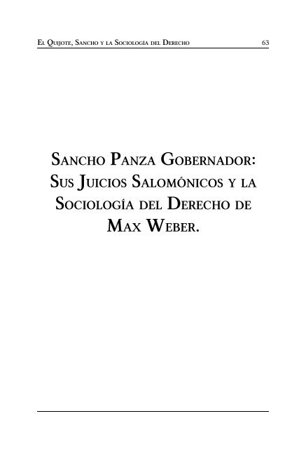 El Quijote, Sancho y la Sociología del Derecho - Pedro M. Rosario ...