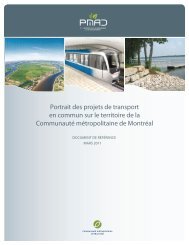 Portrait des projets de transport en commun sur le territoire ... - PMAD