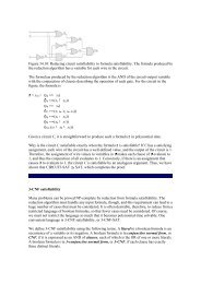 Figure 34.10: Reducing circuit satisfiability to formula satisfiability ...