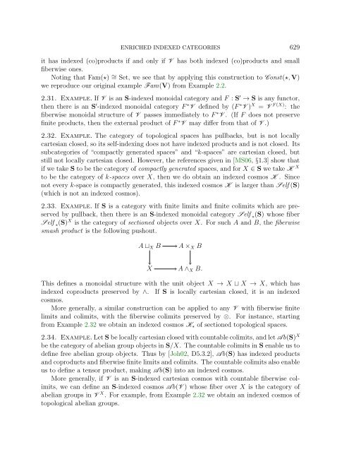 ENRICHED INDEXED CATEGORIES Contents 1. Introduction