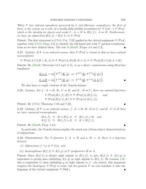 ENRICHED INDEXED CATEGORIES Contents 1. Introduction