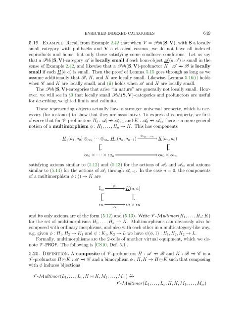 ENRICHED INDEXED CATEGORIES Contents 1. Introduction
