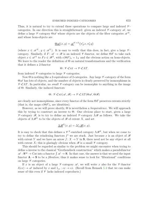 ENRICHED INDEXED CATEGORIES Contents 1. Introduction