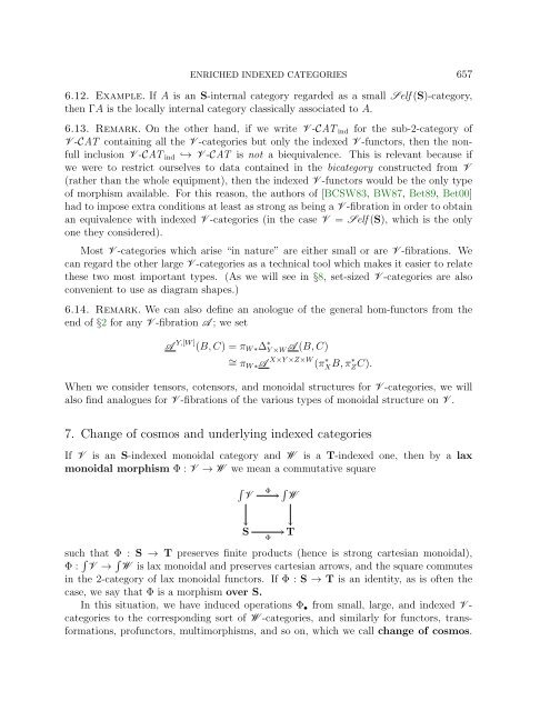 ENRICHED INDEXED CATEGORIES Contents 1. Introduction