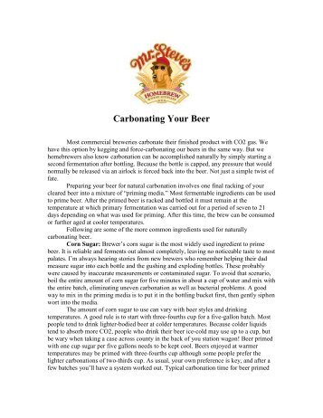 Carbonating Your Beer