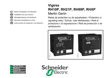 Vigirex RH10P, RH21P, RH99P, RHXP Merlin ... - Schneider Electric