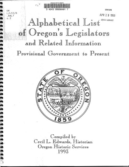 t - Oregon State Library: State Employee Information Center