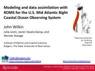Integrating modelling and data assimilation using ROMS with a ...