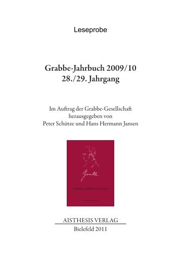 Grabbe-Jahrbuch 2009/10 28./29. Jahrgang