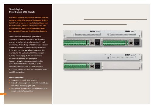 Delec Oratis Intercom Brochure - PDF - Aspen Media.