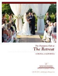 Vellano Country Club Wedgewood Wedding Location