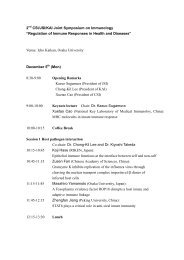 2nd CSI/JSI/KAI Joint Symposium on Immunology