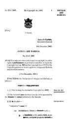 Copyright Act, 2003 - Laws Online Government of Antigua and ...