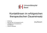 Kontaktlinsen im erfolgreichen therapeutischen Dauereinsatz