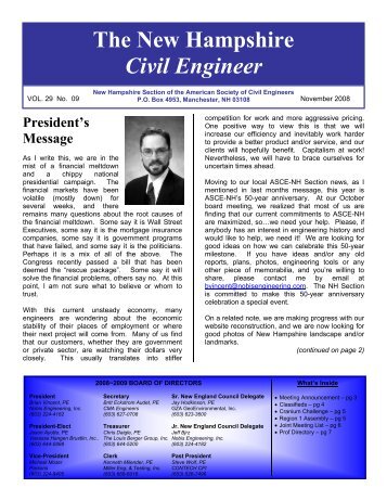 The New Hampshire Civil Engineer - American Society of Civil ...