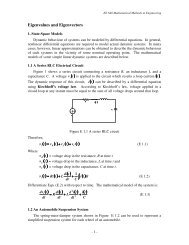 Eigenvalues and Eigenvectors - College of Engineering