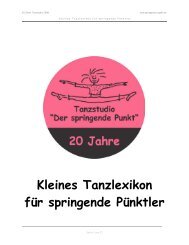 Tanzlexikon - Der springende Punkt