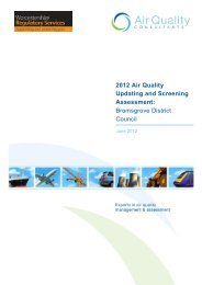 2012 Updated Screening Assessment - Bromsgrove