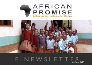 African Promise Spring newsletter 2010 (PDF) - GlobalGiving