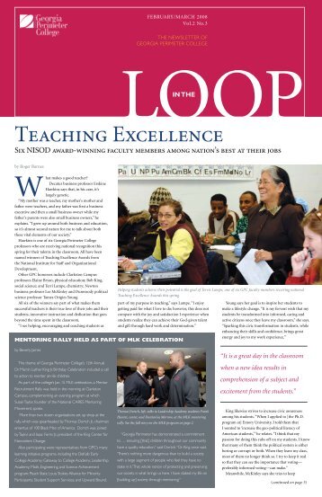 Teaching Excellence - GPC Home - Georgia Perimeter College