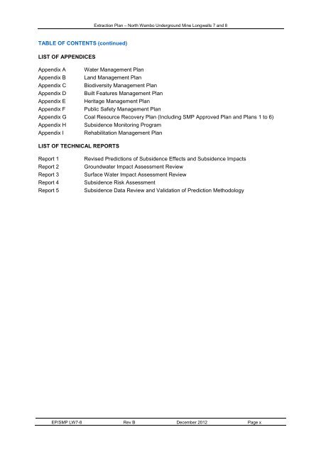 Extraction Plan - Peabody Energy