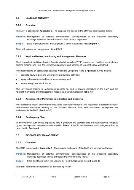 Extraction Plan - Peabody Energy