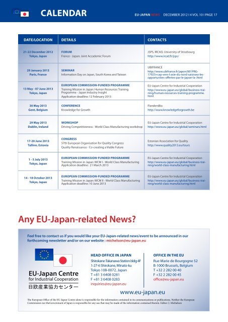 40 - EU-Japan Centre for Industrial Cooperation