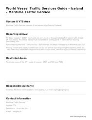 Maritime Traffic Service - World VTS Guide