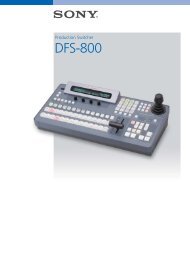 DFS-800 - Sony Asia Pacific