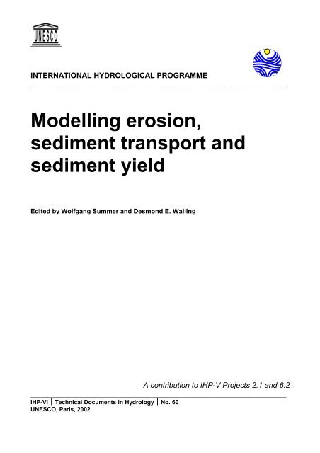 Modelling erosion, sediment transport and sediment ... - Hydrology.nl